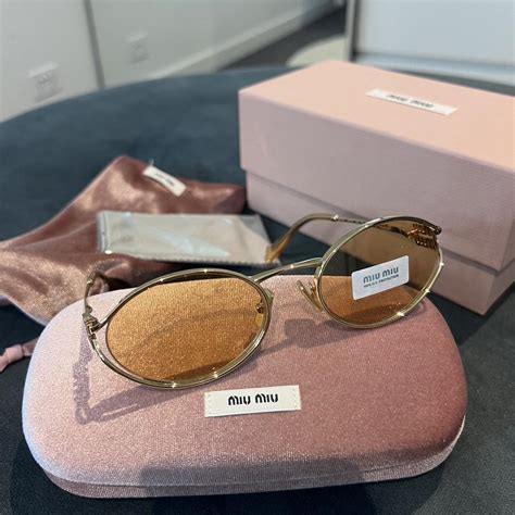 miu miu orange sunglasses